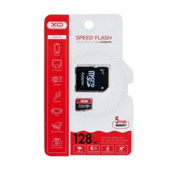 Карта памяти XO microSDHC 128GB Class10 + адаптер