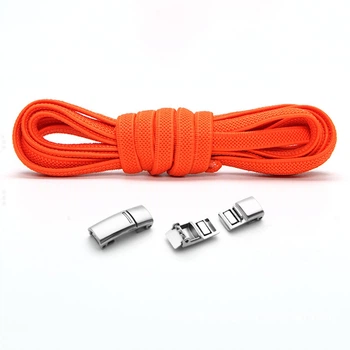 Эластичные шнурки с магнитными защелками без завязок 1м Orange