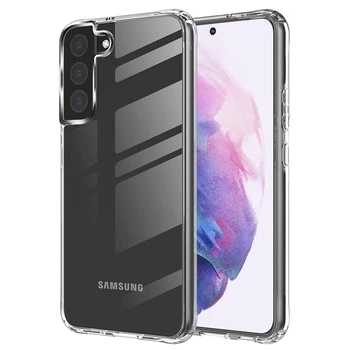 Прозрачный силиконовый чехол накладка Oucase для Samsung Galaxy S22 Plus, Transparent