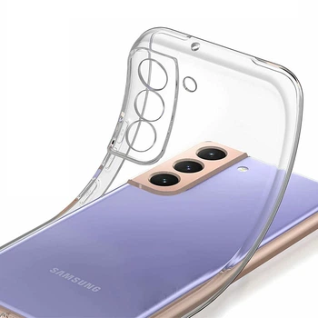 Прозрачный силиконовый чехол накладка Oucase для Samsung Galaxy S21 FE, Transparent