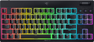 Klawiatura bezprzewodowa Razer BlackWidow V4 Low-Profile Tenkeyless HyperSpeed Orange Switch Wireless/Bluetooth/USB Black (RZ03-05450700-R3M1)