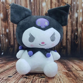 Плюшевая игрушка Sanrio Куроми Хеллоу Китти, Kuromi Hello Kitty, 25 см