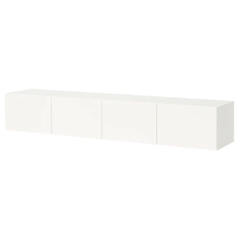 Телевізійна лавка з дверима ІКЕА BESTÅ 240x42x38 см Selsviken White High Gloss (s99603624)