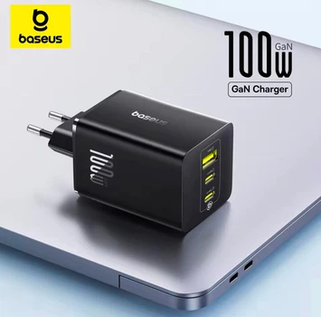 Сетевое зарядное устройство Baseus EnerFill FE11 100W 2x USB-C USB-A