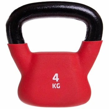 Гиря 4кг тренировочная цельная с PVC покрытием UFC красный UHA-69692