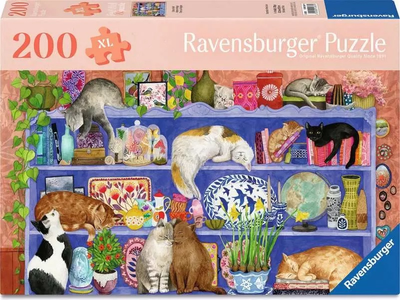 Puzzle Ravensburger Koty na półce 200 elementów 12001367 (4005555013679)