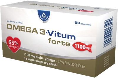 Suplement diety Oleofarm Omega 3-Vitum Forte 60 kapsułek (5904960013504)