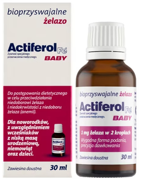 Suplement diety Polski Lek Actiferol Fe Baby zawiesina 30 ml (5904157901799)