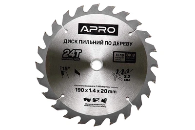 Диск пильный Apro 190 x 20 мм x 24T (830169)
