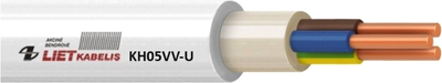 Кабель Lietkabelis KH05VV-U/NYM 3 x 1.5 50 м Білий (4779016546883)