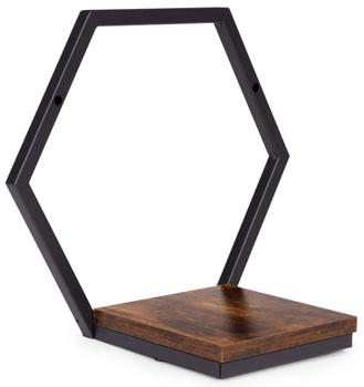 Kwietnik ścienny ModernHome by Multistore ME-ATS02 półka wisząca w kształcie heksagonu w ozdobie Loft (5905817007585)
