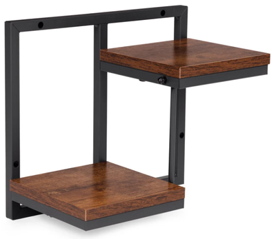 Kwietnik ścienny ModernHome by Multistore ME-ATS04 dwupoziomowe półki wiszące ozdoby Loft (5905817007608)