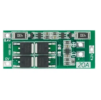 Контроллер заряда/разряда Li-Ion, BMS 2S 8,4В, HW-391 REV 1.2, модуль защиты