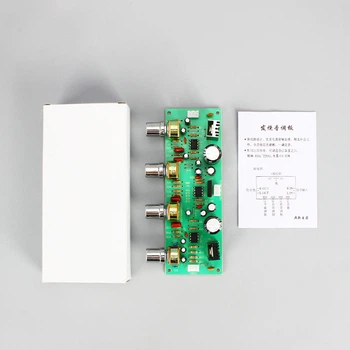 Предварительный аудио усилитель звука AC12-15В NE4558 Hi-Fi
