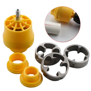 Набор для нарезки резьбы для труб ПВХ 1/2" 3/4", 1"
