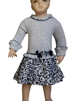 Сукня з довгим рукавом для дівчинки Dr.Kid 468-280 сірий 92