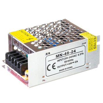 Побутовий Блок живлення для світлодіодної (LED) стрічки 24В MN 48Вт 2А - IP20 (для LED стрічок)