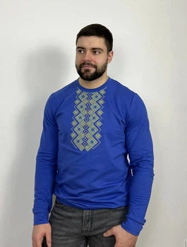 Чоловічий світшот з вишивкою Kogut Сава XXXXL Синій (KGSWSASYN)