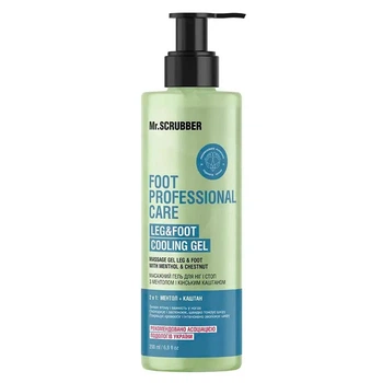 Масажний гель для ніг і стоп з ментолом і кінським каштаном Foot Professional Care Mr.SCRUBBER 200мл