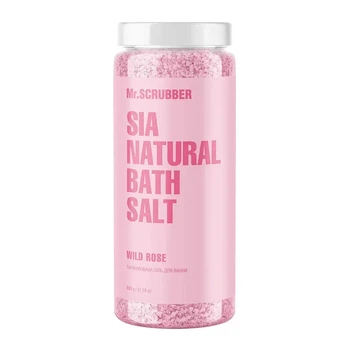 Парфюмерная соль для ванны Sia Natural Bath Salt Wild Rose Mr.SCRUBBER 600г