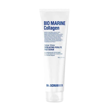 Отшелушивающий перлитовый скраб для лица Bio Marine Collagen с коллагеном и клеточной водой Mr.SCRUBBER 100г
