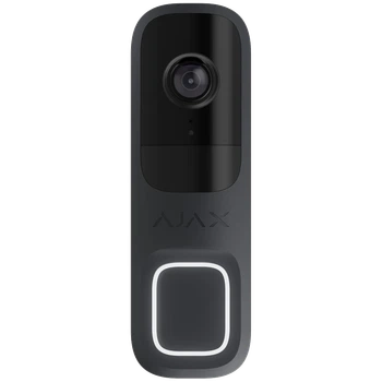 Відеодзвінок Ajax DoorBell (Graphite) із вбудованим штучним інтелектом, ІЧ-сенсором та управлінням у додатках
