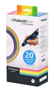 Polaroid Набір нитки 1.75мм PLA для ручки 3D Polaroid PLAY (20 кольорів)