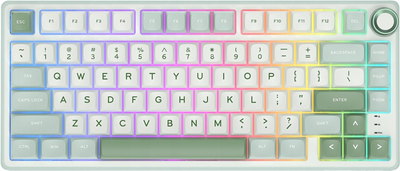 Klawiatura przewodowa RK ROYAL KLUDGE R75 RGB K Silver Switch Sky Cyan (RK-R75-SKYCYN-KSLVSW-US)
