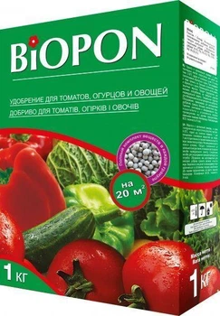 Добриво гранульоване BIOPON для огірків, помідорів, овочів 16/10
