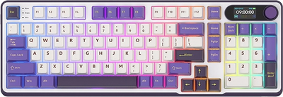 Klawiatura bezprzewodowa RK ROYAL KLUDGE S98 RGB Chartreuse Switch Blackberry Mousse (RK-S98-BBERRYMS-CHTSW-US)