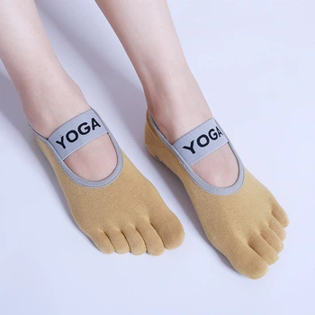 Шкарпетки Для Йоги Love Yoga із Закритими Розділеними Пальцями, розмір 35-40, жовтий