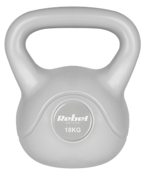 Kettlebell Rebel Active RBA-2322G-18 bitumiczny 18 kg Szary (5901890122030)