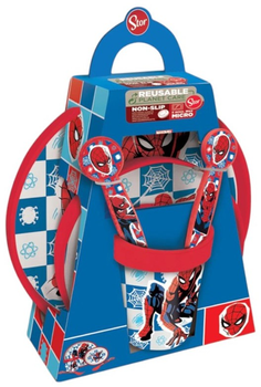 Zestaw naczyń Stor Spiderman Arachnid Grid 5 elementów (8412497747818)