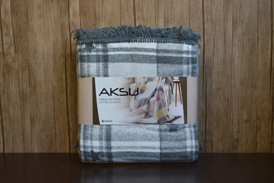 Хлопковый плед Aksu 180×220 см Stelle Kiremit
