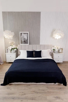 Плед 120х200 см COTTON синій (039530) 4823093470620