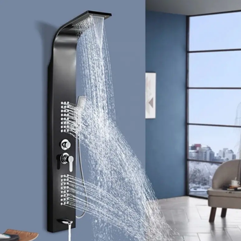 Гідромасажна панель AQUANIL 146х22х5 см BLACK MATT