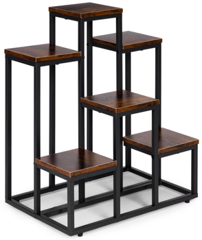 Підставка для квітів у горщиках ModernHome by Multistore ME-ATS20 6 полиць у стилі Лофт (5905817007752)