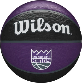 Баскетбольный мяч Wilson NBA TEAM TRIBUTE SACRAMENTO KINGS фиолетово-черный Размер 7 WTB1300XBSAC
