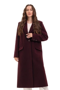 Пальто Emass Мисти 48 бургунди (536-15-1)