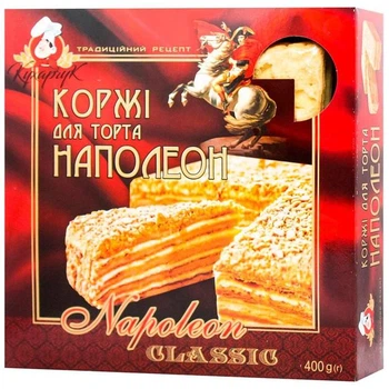 Коржи для торта Кухарчук Наполеон 400 г
