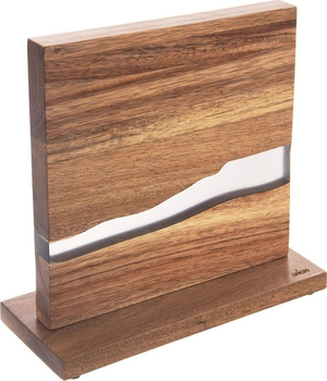 Stojak na noże Orion River drewniany magnetyczny dwustronny 24 x 9.5 x 23.5 cm (8592381195939)