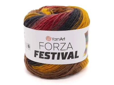 Пряжа YARNART Forza Festival 75% вовна 25% поліамід 420м 100г 5шт/уп арт.2908