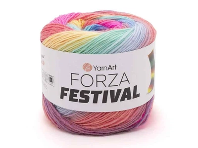 Пряжа YARNART Forza Festival 75% вовна 25% поліамід 420м 100г 5шт/уп арт.2915
