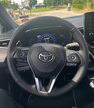 Чохол-Обплетення на кермо з натуральної шкіри для Toyota Camry /Corolla/ Rav4 з натуральної шкіри