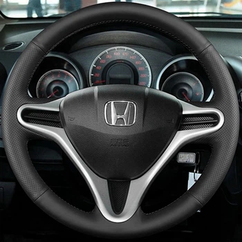 Чохол-Обплетення на кермо з натуральної шкіри для Honda Civic