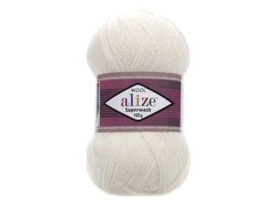 Пряжа ALIZE Superwash Comfort арт.01 5шт/уп сірий 25% поліамід 75% вовна 100г 420м