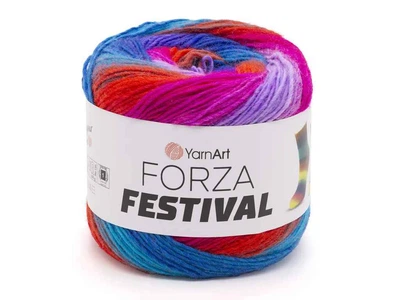 Пряжа YARNART Forza Festival 75% вовна 25% поліамід 420м 100г 5шт/уп арт.2913