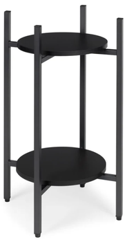 Підставка для квітів ModernHome by Multistore ME-ATS23 2 рівнева полиця Чорна (5905817007783)