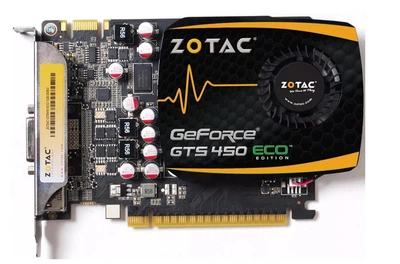 Видеокарта ZOTAC PCI-Ex NVidia GeFORCE GTS 450 2GB GDDR3 / 128 BIT ( DVI, HDMI, DisplayPort ) Б/У