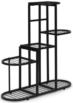 Підставка для квітів ModernHome by Multistore ME-ATS24 5 рівнева полиця Чорна (5905817007790)